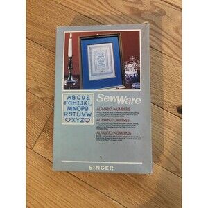 Sew Ware 1 Alphabet Singer Sewing Machine Kit 6268 Personalize Embroidery w/Box